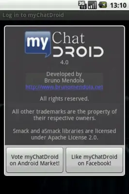 myChatDroid for Facebook android App screenshot 0