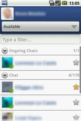 myChatDroid for Facebook android App screenshot 3